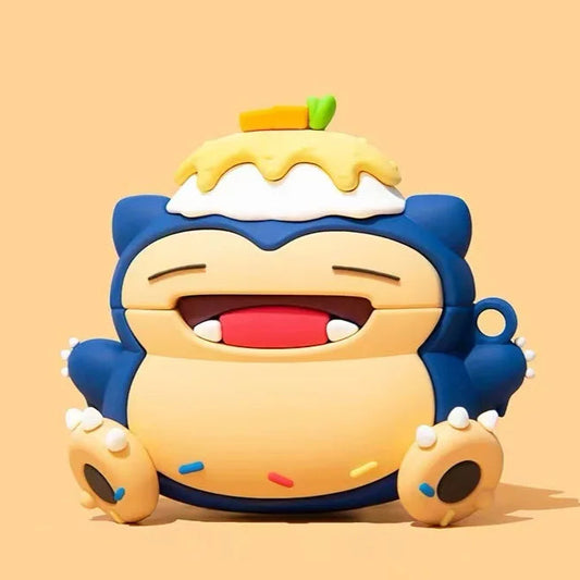 🍰😴 Cake Snorlax AirPods Case (with Keychain)