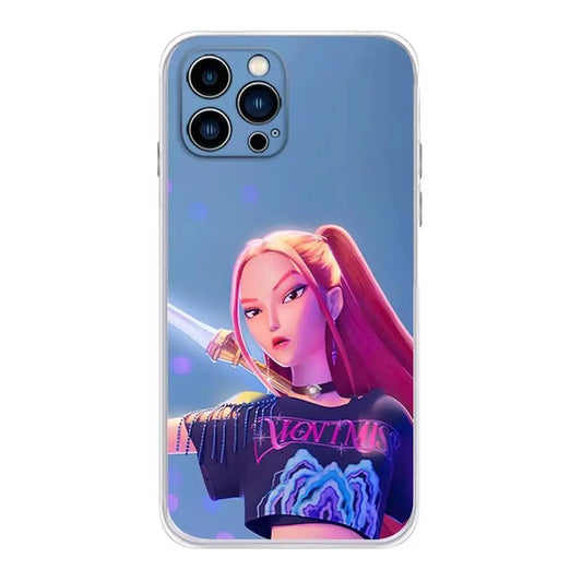 KPop D-Demon H-Hunters Phone Case For iPhone 16 15 14 13 12 11 Pro Max Mini X XS SE 7 8 Plus 16E Shockproof Non-Slip Soft Cover