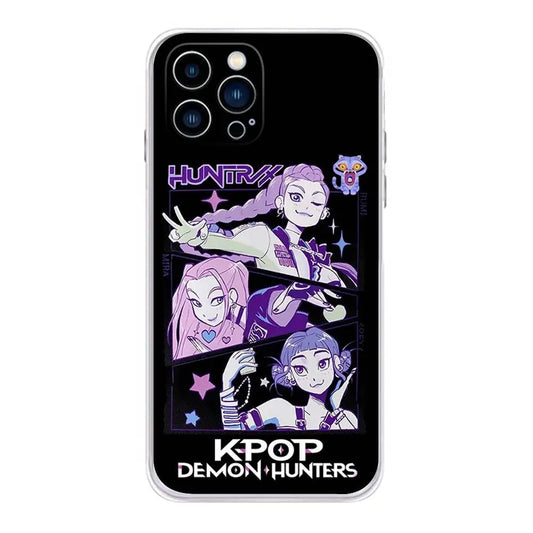 KPop D-Demon H-Hunters Phone Case For iPhone 16 15 14 13 12 11 Pro Max Mini X XS SE 7 8 Plus 16E Shockproof Non-Slip Soft Cover